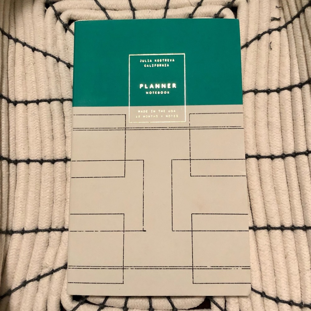 NWT Anthropologie Undated 12 Month Planner